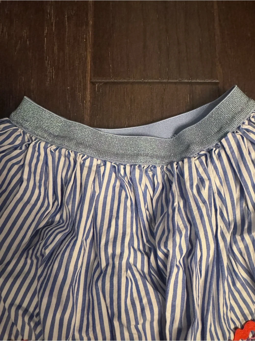 Crewcuts Skirt with Rainbow Trim